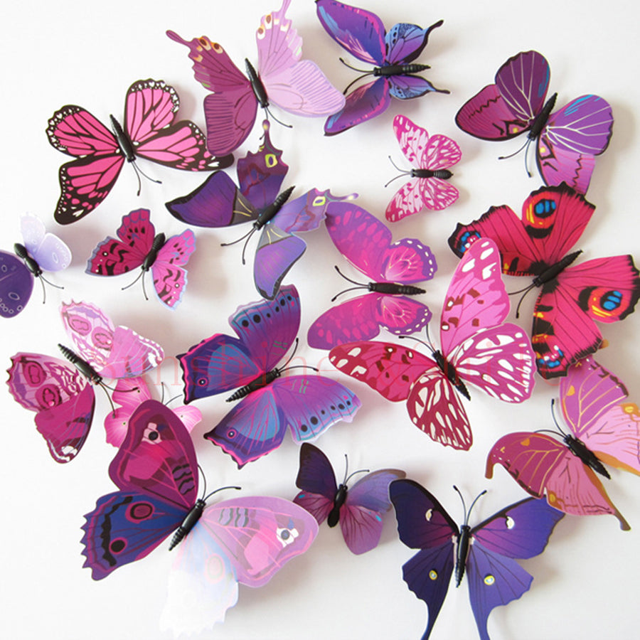 3D Butterfly Wall Decals