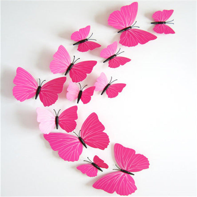 3D Butterfly Wall Decals