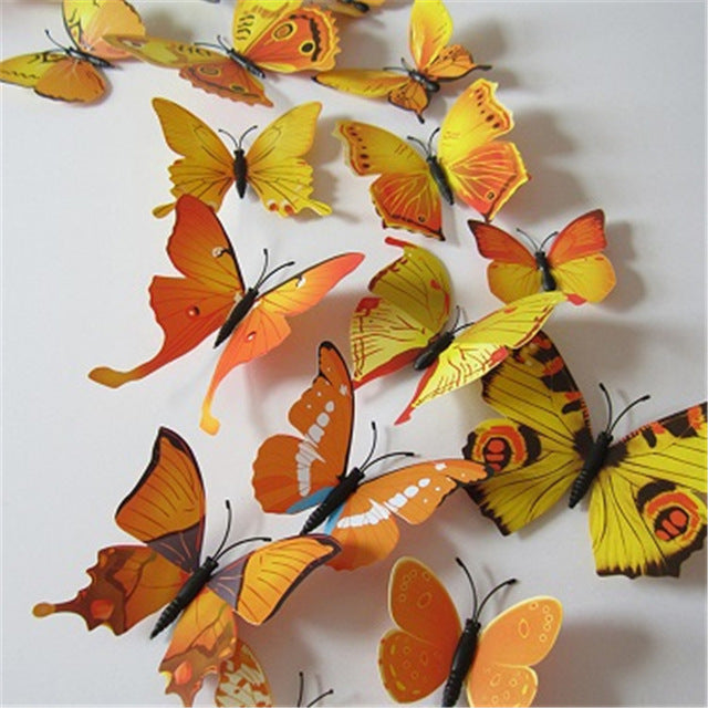 3D Butterfly Wall Decals