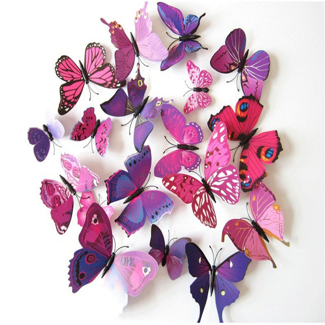 3D Butterfly Wall Decals