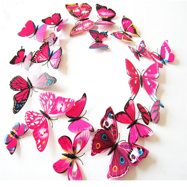 3D Butterfly Wall Decals