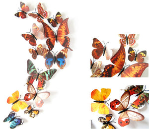 3D Butterfly Wall Decals